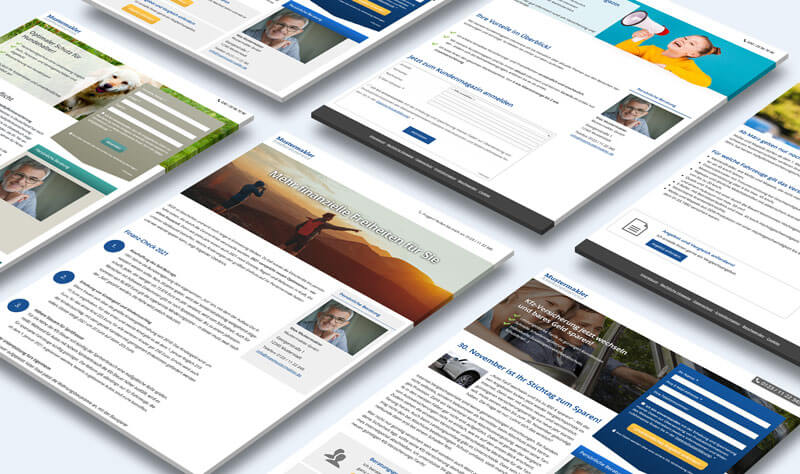 Individuelle Landingpages für Versicherungsmakler